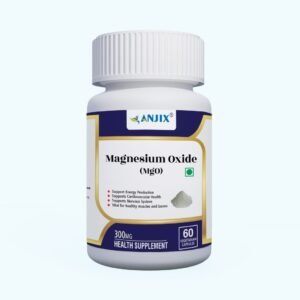 Anjix -Magnesium | 300 mg Magnesium Oxide | 60 Veg Capsules
