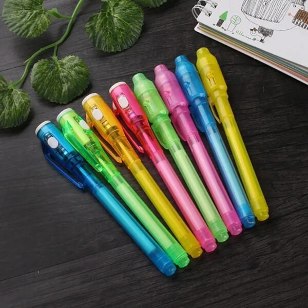 Invisible Ink Pens with UV Light – Pack of 2