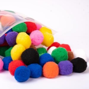 Pom Poms - Multicolor Pack of 4