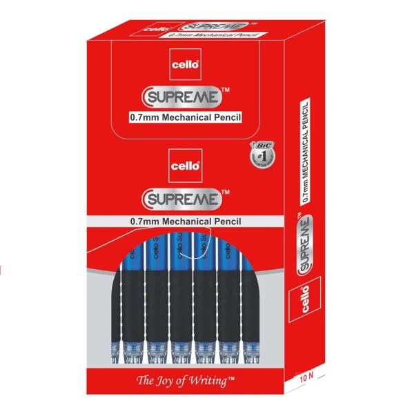 Cello Supreme Mechanical Pencil 0.7 - Performance, Comfort and Style Pack of 10
