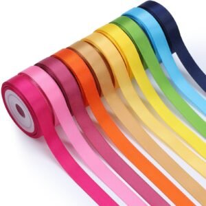 Solid Color Satin Ribbon Malticolour 1 Pcs