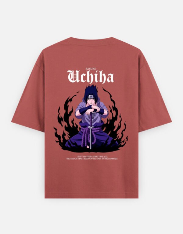 Unisex Oversized Classic T-Shirt- uchiha - Image 3