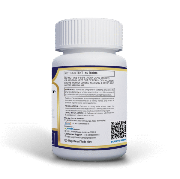 Anjix | Calcium Citrate Malate with Vitamin D2 and Magnesium - Image 4