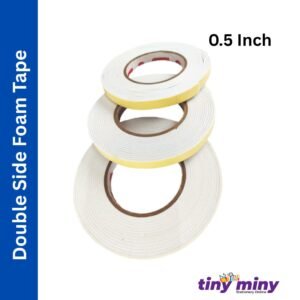 Darvesh Double Side Foam Tape, 0.5 Inch Pack of 24