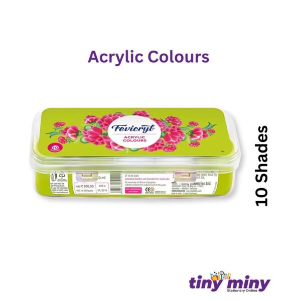 Fevicryl Acrylic Colours 10 Shades Kit