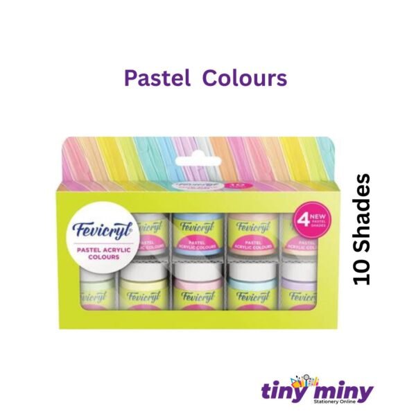 Fevicryl Pastel Acrylic Colours 10 Shades