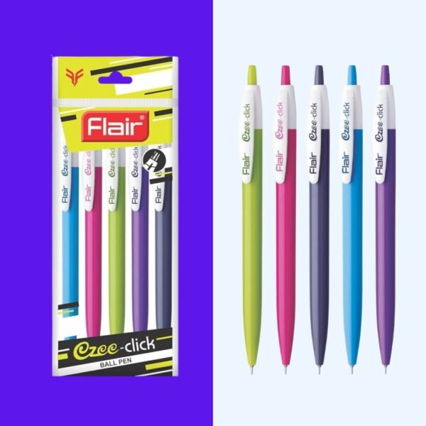 Flair Ezee Click Ball Pen Pack of 10