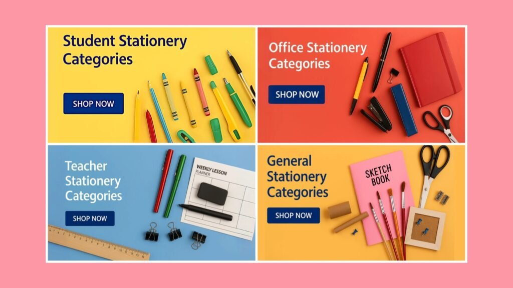🖊📚 Stationery Shop Guide: Students, Teachers, Office & General Categories