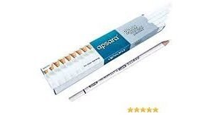 APSARA GLASS MARKING PENCIL WHITE WAX BASED SMOOTH LEAD