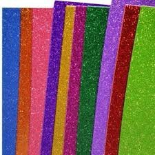 Glitter Sheet A4 Size Malticolour 10 of pack