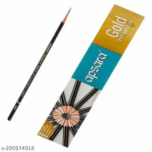 APSARA GOLD HB 10 PENCIL  LONG POINT SHARPNER NON DUST ERASER