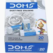 DOMS EXTRA LONG DUST FREE  ERASERS 20 PIECES