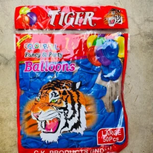 Tiger Blue Medium Party Rubber Balloons [50 Piece]