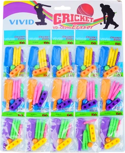 CRICKET ERASER NON TOXIC CRICKET KIT ERASER (PACK OF 1)