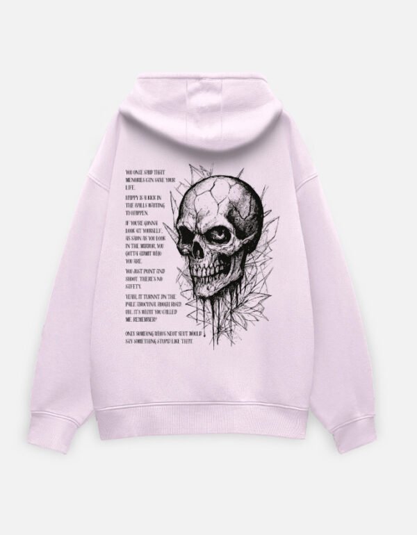 Unisex Oversized Hoodie- skull - Image 2