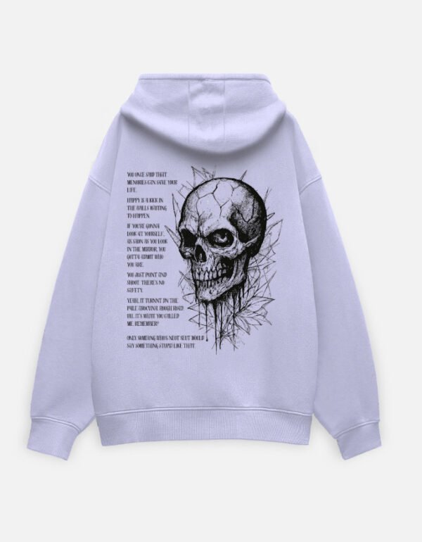 Unisex Oversized Hoodie- skull - Image 3